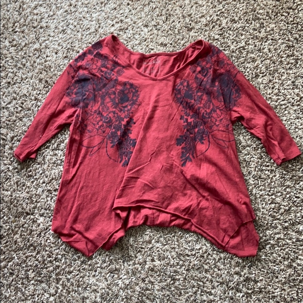 Free People flowy shirt